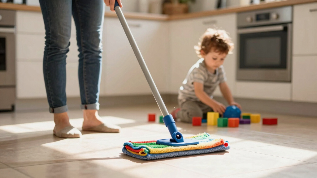 How to Keep Kitchen Floors Clean With Kids Around