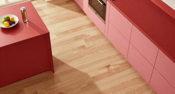 A “Lifeless” Kitchen Got A European-Style Redo With A Pink Island