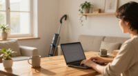 Her Home Office Is In An Unexpected Location — Now It's Clutter-Free