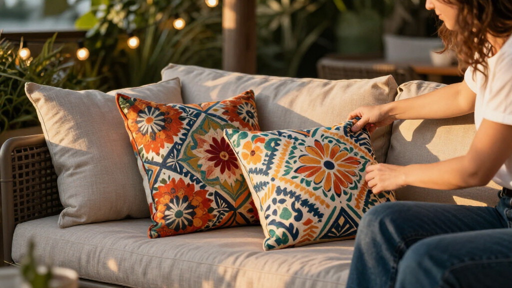 These Designer Outdoor Pillows Are So Pretty, I’d Use Them Indoors