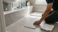 The Dunelm Adhesive Floor Tiles That Have Completely Transformed My Bathroom For £86
