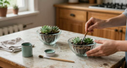 Turn Two Fluted Bowls From Dollar Tree Into Vintage-Style Planters